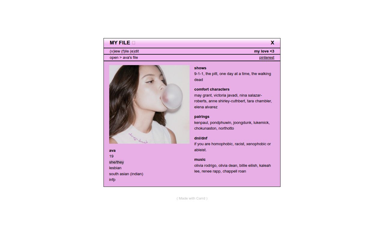 ava's file
